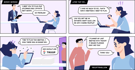 A TROOP Travel meme