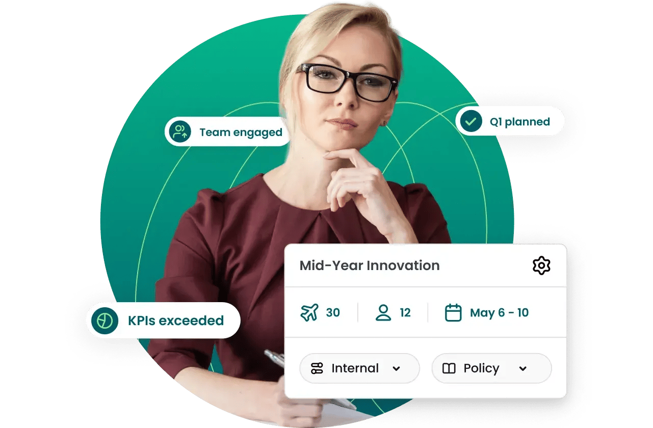 Young HR lady empowering meetings